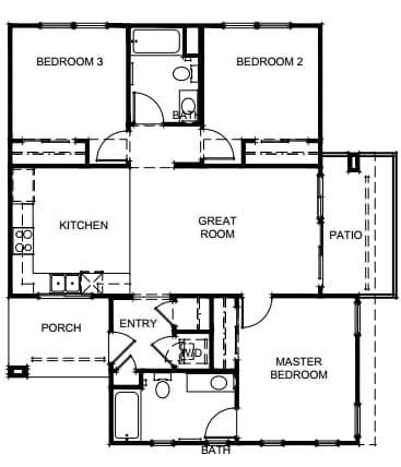 3BR/2BA - Grove at Sunset Court