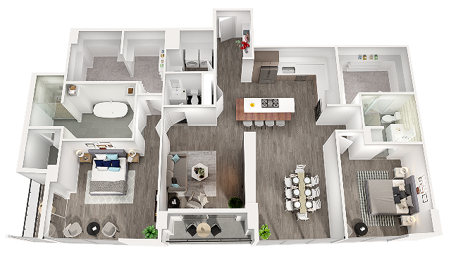 C10A Charlotte 3191 sq ft (Unit 4004) 2-2.5 - Aspire Post Oak