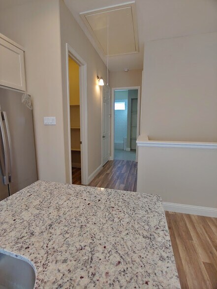 Hallway view from kitchen - 4926 Weeping Willow Rd