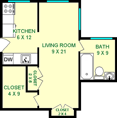 Rose Studio Floorplan - Nevilletree