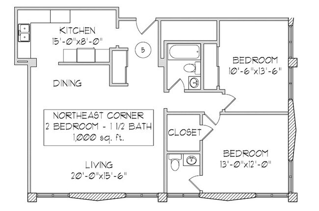 Floorplan - Shorewood East Apartments