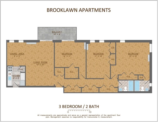 Floorplan - Brooklawn Apartments
