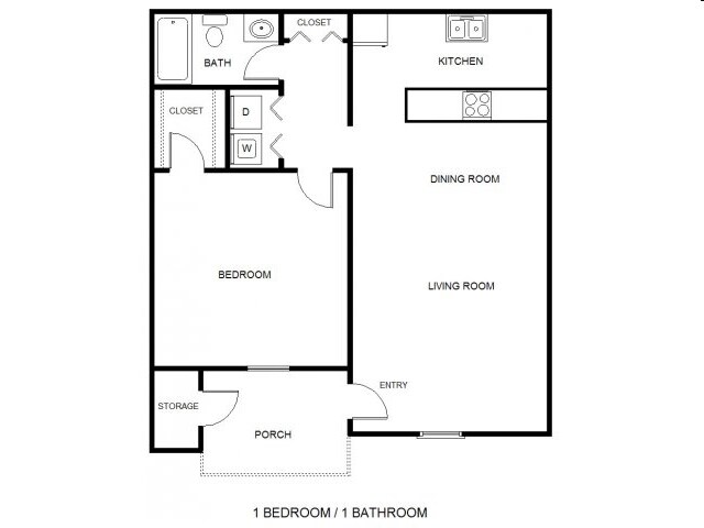 1BR/1BA - Valley Hill 55+ Apartments