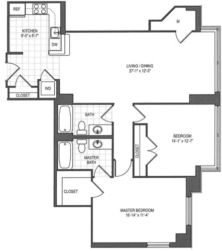 Floorplan - The Prime at Arlington Courthouse
