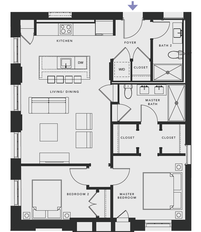 Floorplan - Motley School Apartments