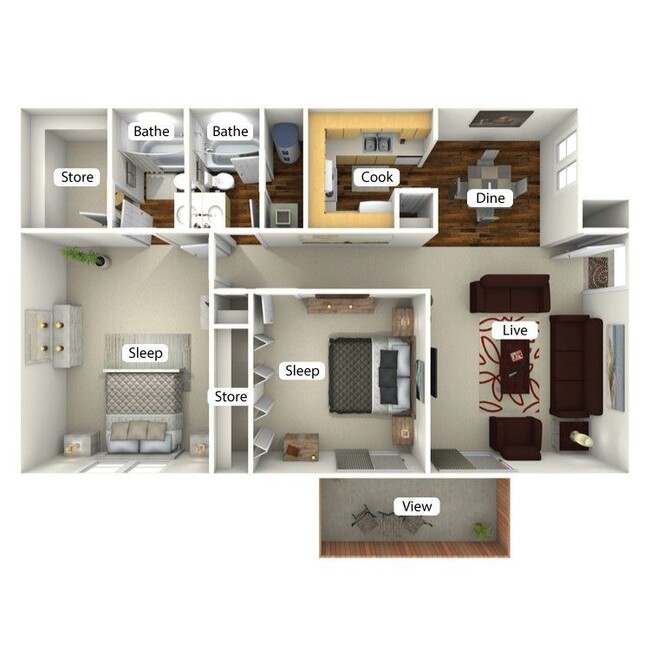 Floorplan - The Commons at Briarwood Park