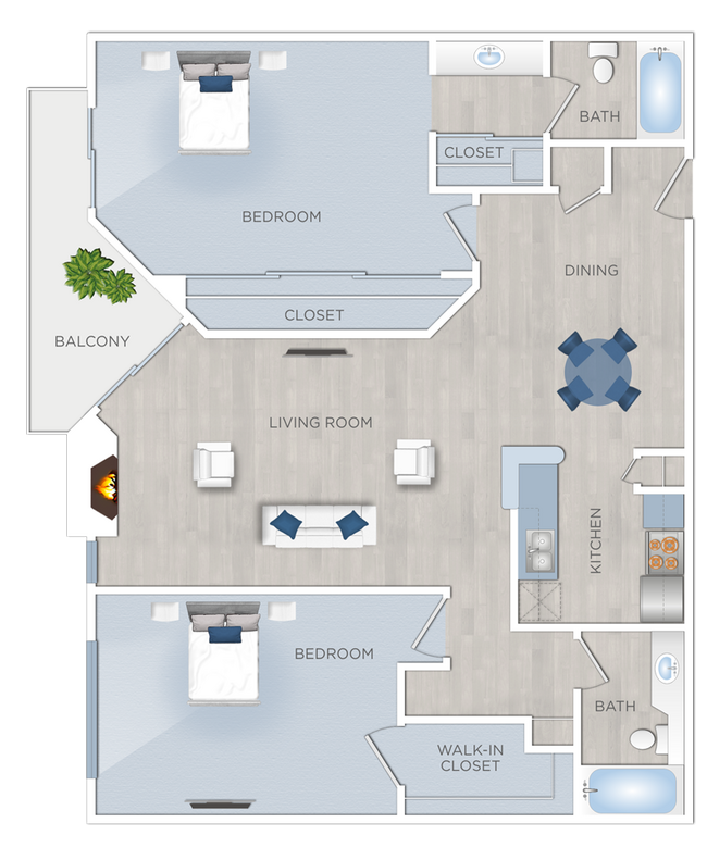 Floorplan - Chelsea Court Apartments