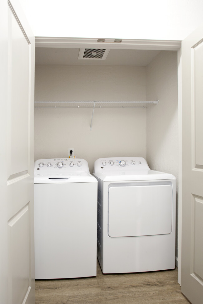 Laundry Closet - Orchard Land Duplexes