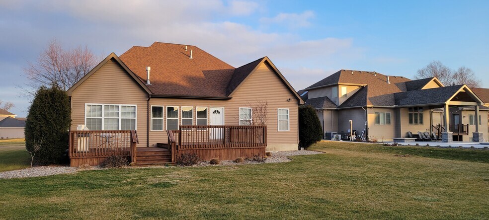 Rear Deck and Yard - 895 Huey Dr