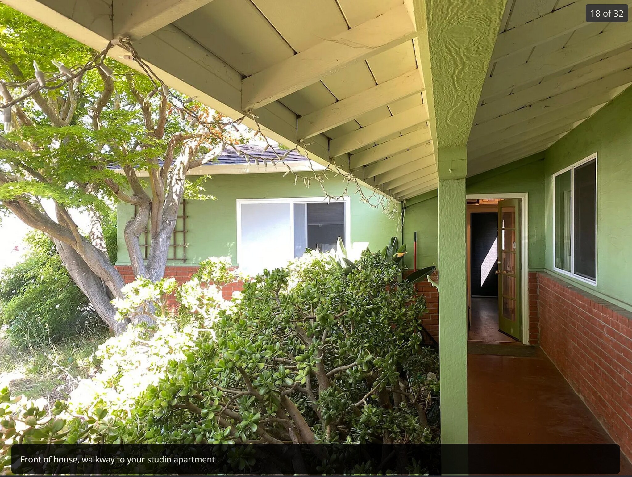 Walkway at front of house to your studio - 136 Farallon Dr