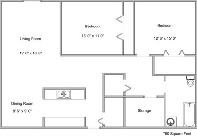 2BR/1BA - Long Island