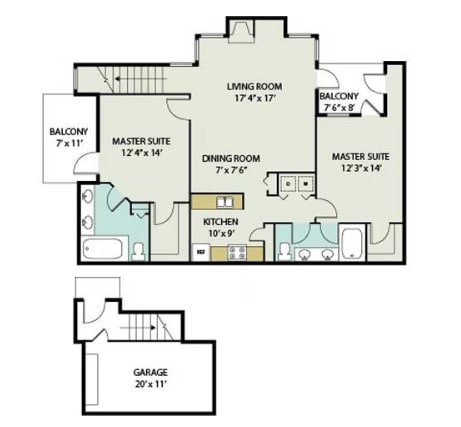 Floorplan - Inverness Apartments