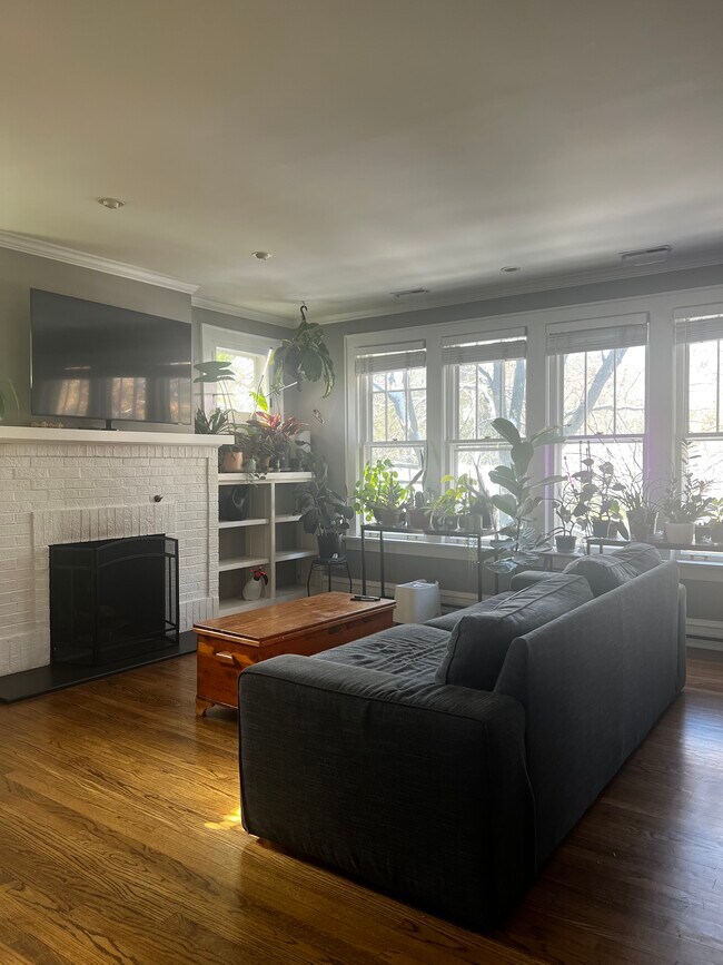 Living Room with Gas Fireplace - 2541 Ewing Ave