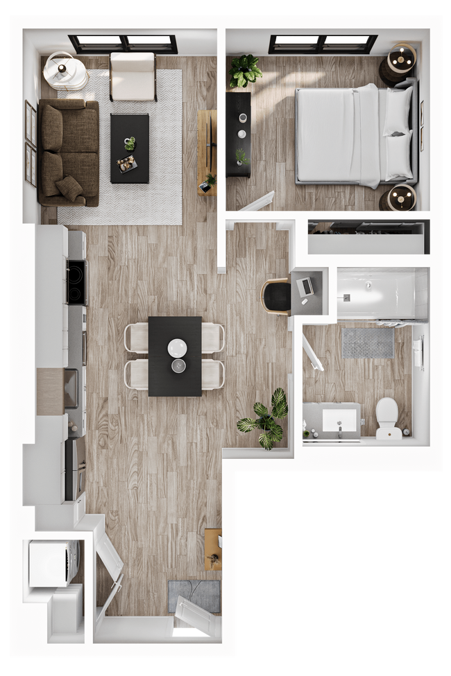 Floorplan - Alwell Apartments