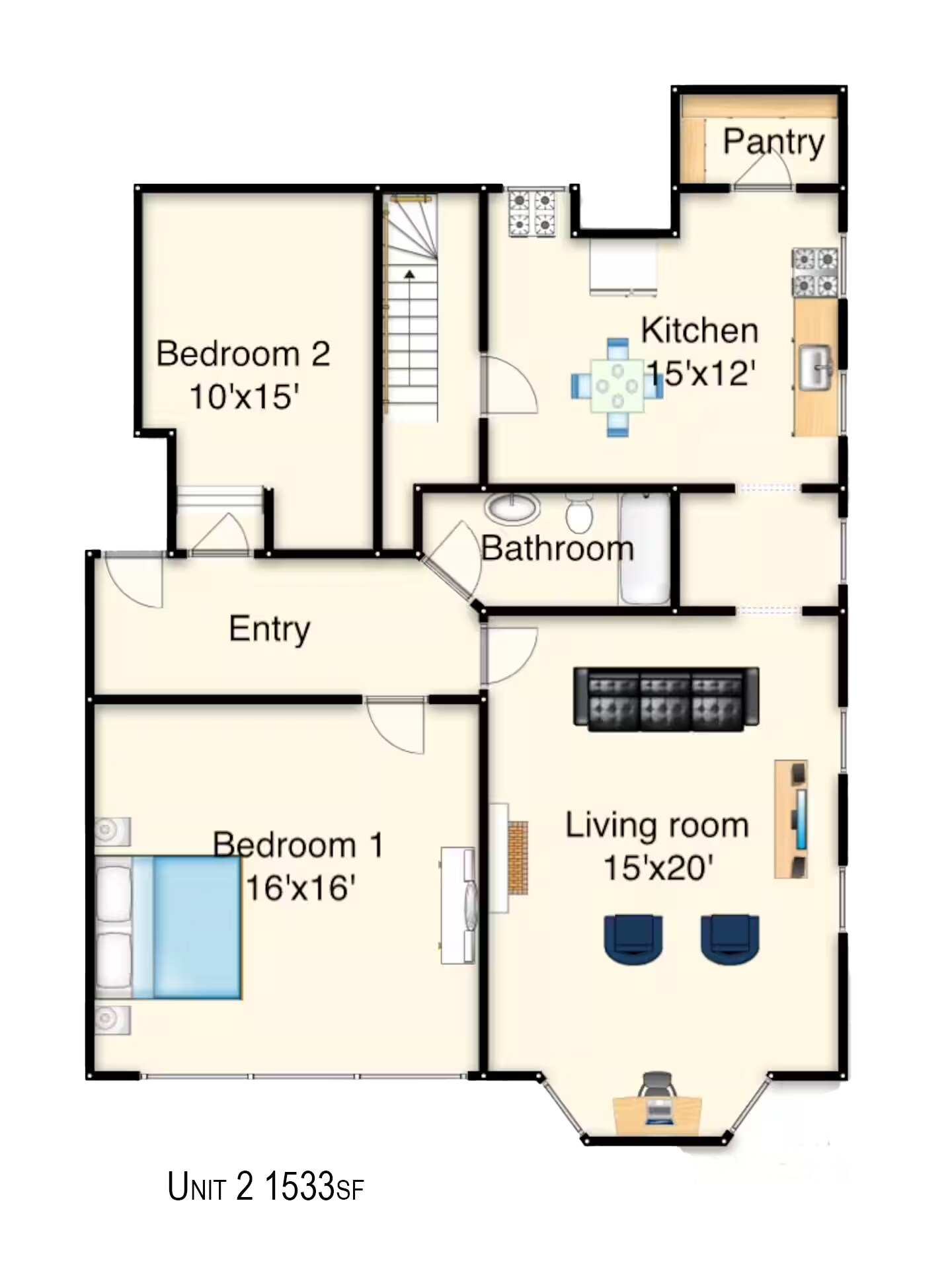 Floor Plan is approximate - 1104 Cross Ln