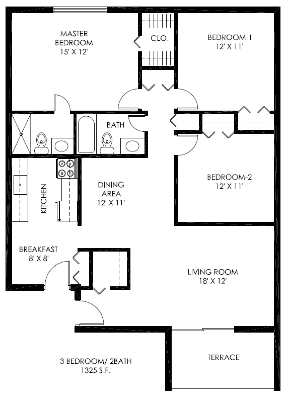 3BR/2BA - The Cove