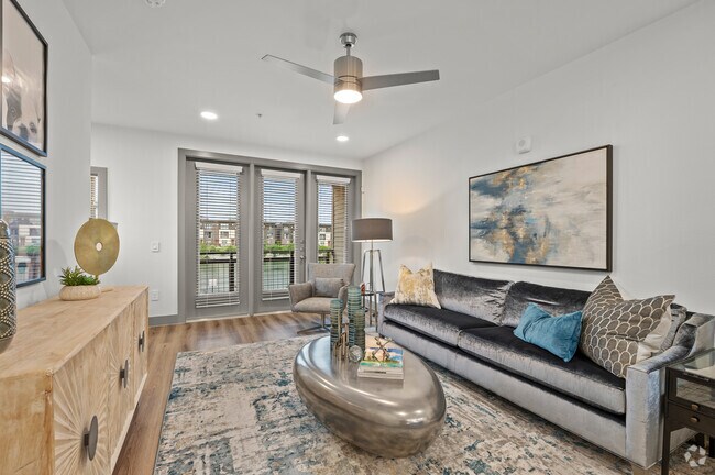 1BR, 1.5BA - 1,076SF Green Teal - The Overton
