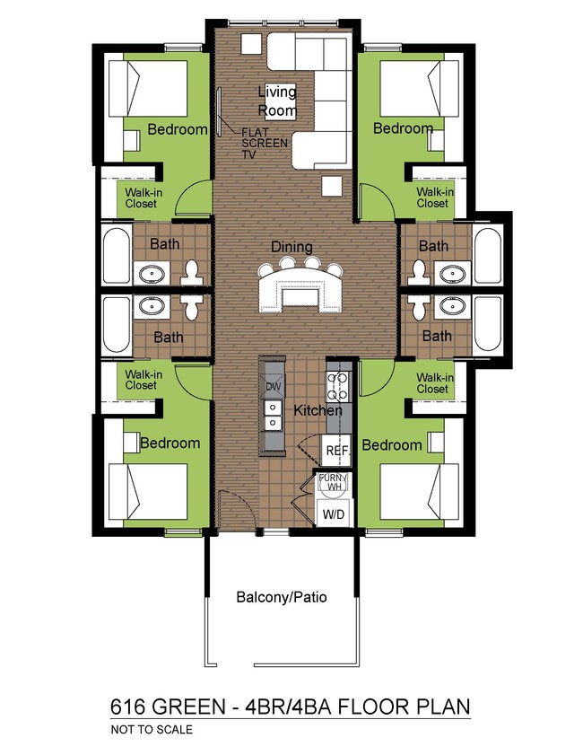 Floorplan - Green Street Towers