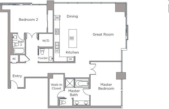 2BR/2.5BA - Latitude 33