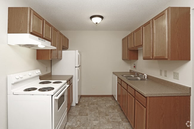 Kitchen with Dishwasher! - Oakshire Apartments
