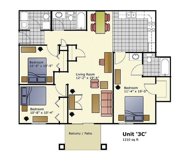 Floorplan - Grandview Apartments