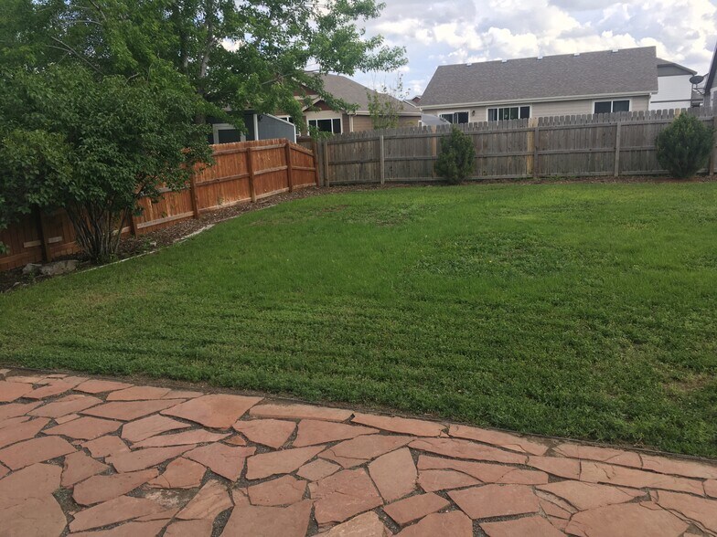 Large fenced yard - 809 Scotch Pine Dr