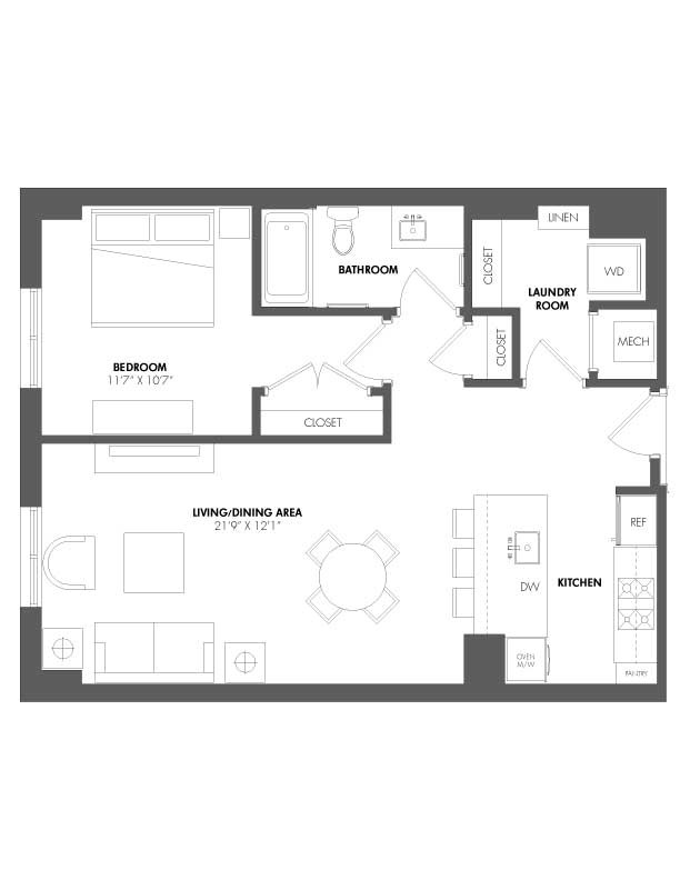 Floorplan - The Residences at Eastern Market