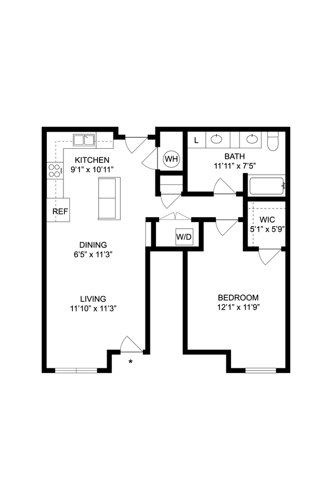 Floorplan - Lake Vista Apartments