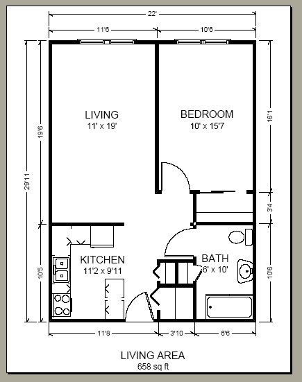 1BR/1BA - Olympic Apartments