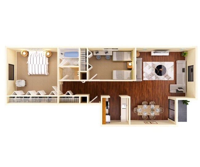 Floorplan - Village Square Apartments