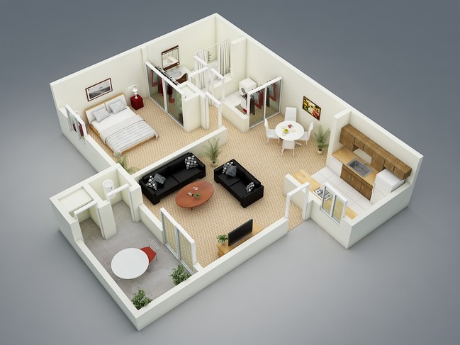 Floorplan - The Seasons Apartments