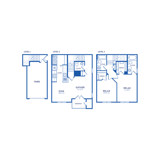 Floorplan - Huntington Townhomes