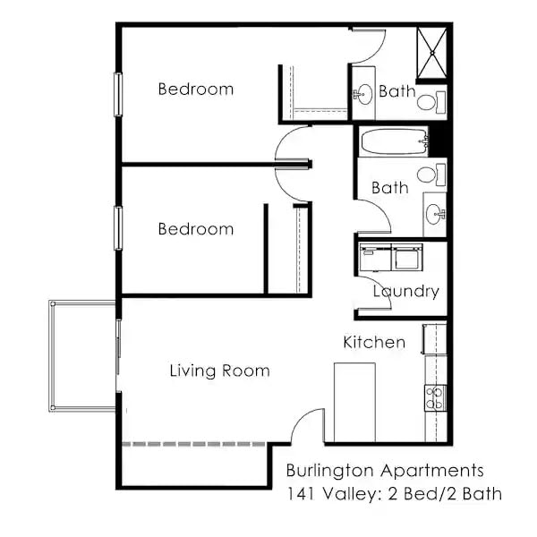 Floorplan - Burlington Apartments