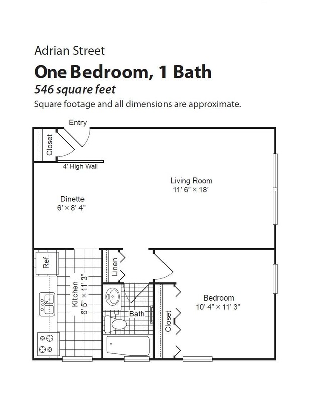 Floorplan - Adrian Street Flats