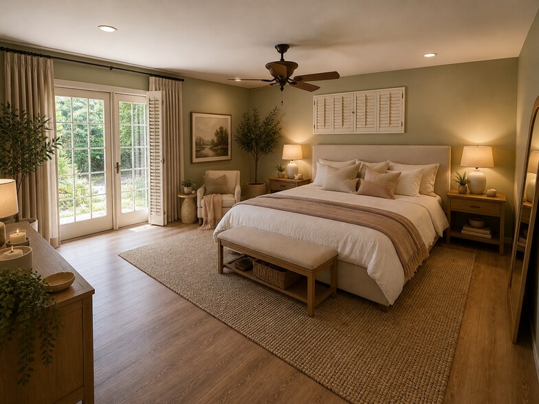 Virtually staged version of the actual space for design inspiration. The actual space is shown in pr - 2832 Scandia Way