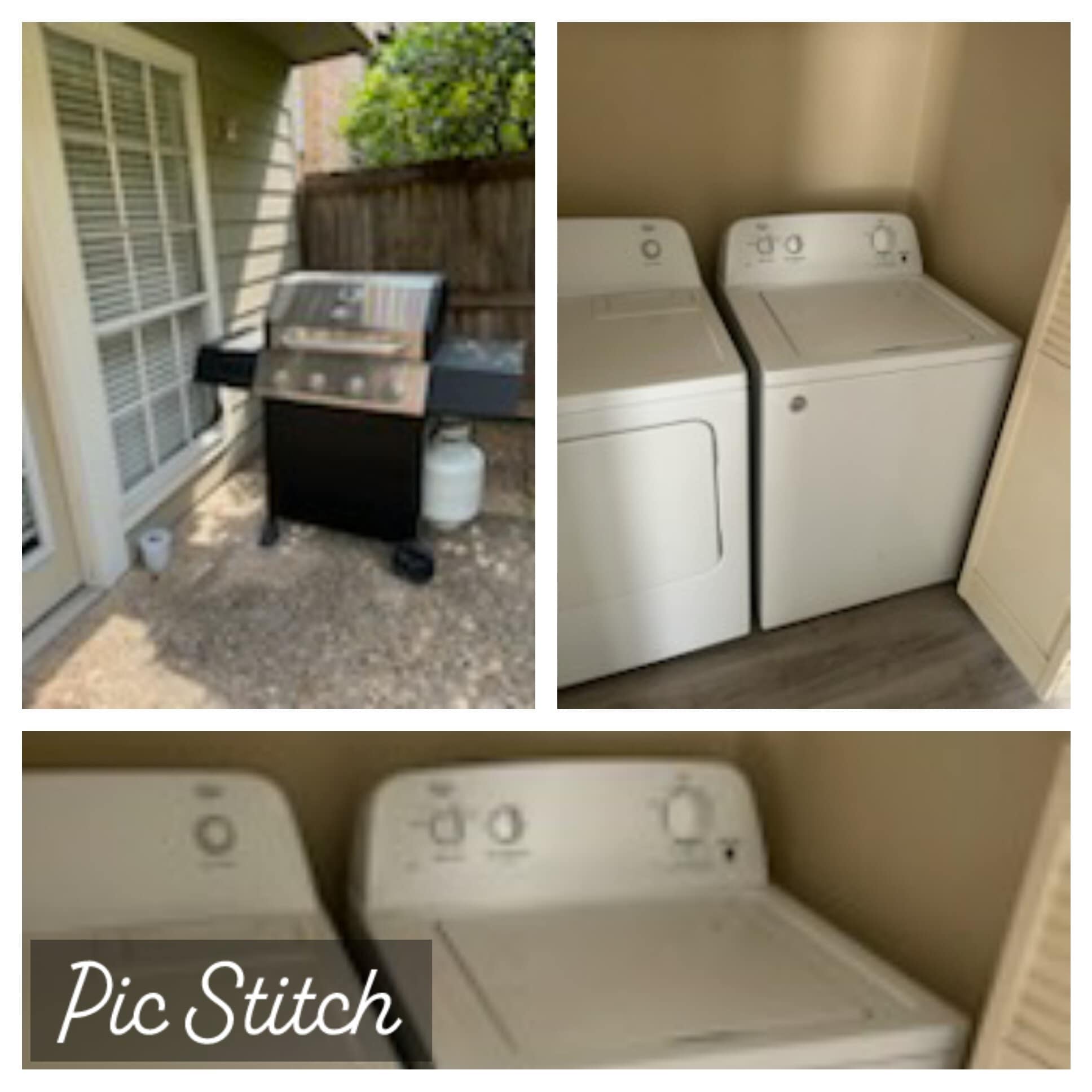 Back Patio Washer Dryer - 8426 Towneship Ln