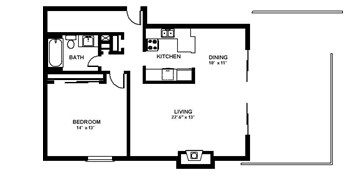 1BR/1BA - Kenilworth Apartments