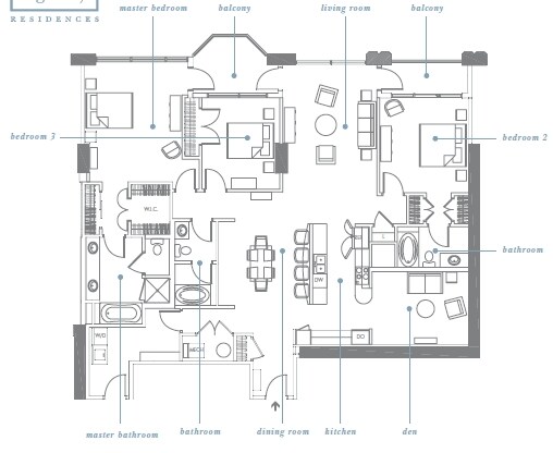 3BR/3BA - Gallery Condominiums