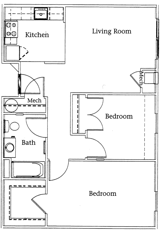 Floorplan - Argyle Avenue Senior Apts