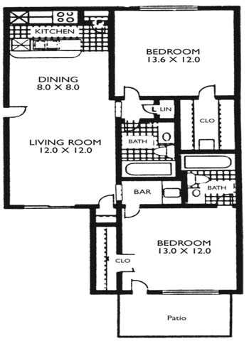 2BR/2BA - The Summit at Midtown