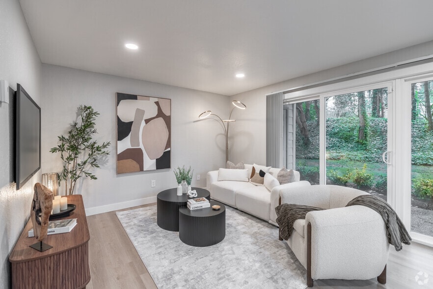 1BR, 1BA - 750SF - Living Room - The Ridgedale