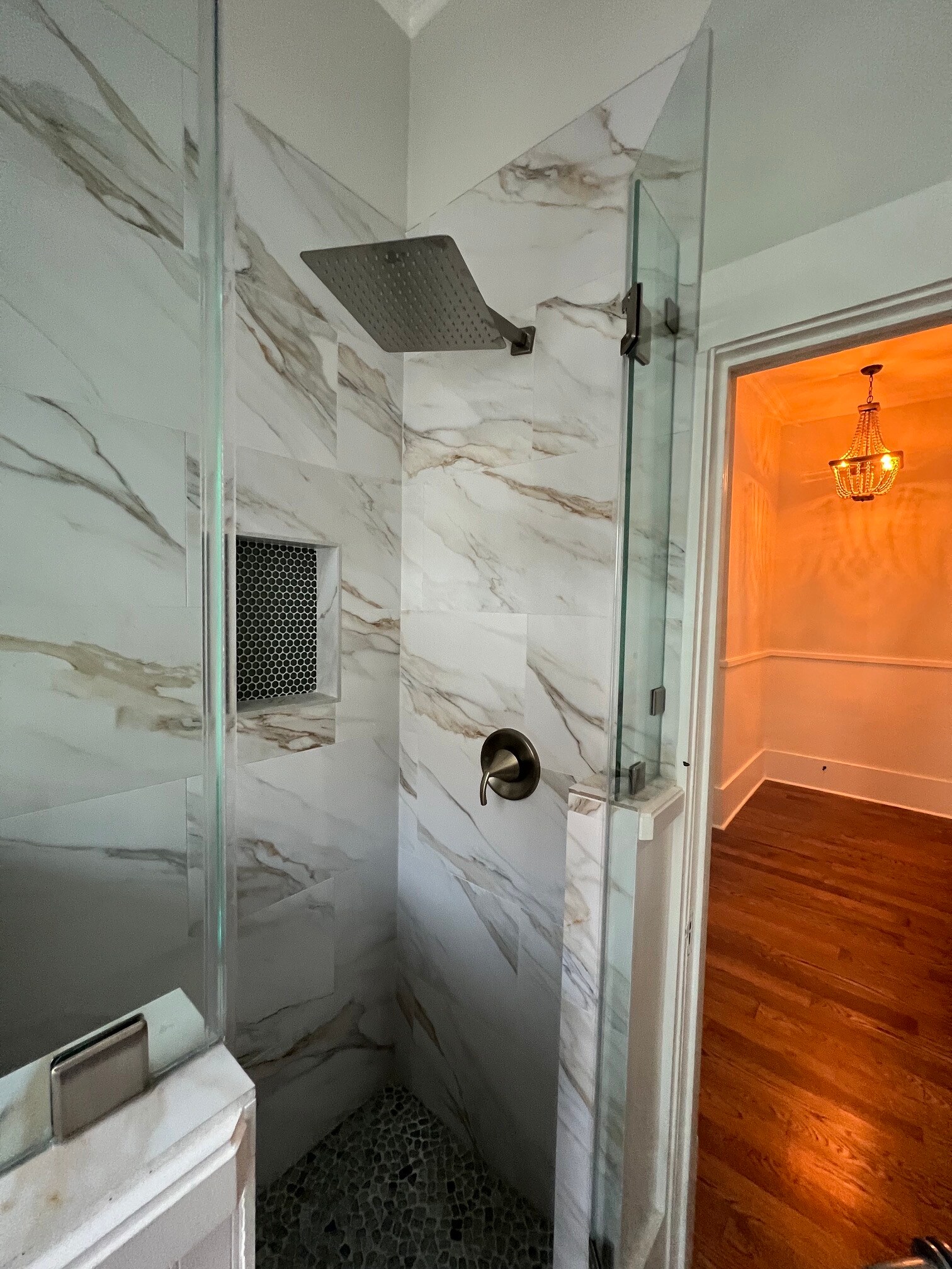 Rainfall shower head - 1616 Post Office St