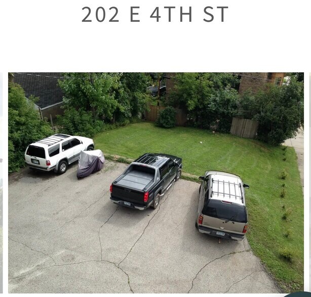 Parking lot in back of building - 204 E 4th St