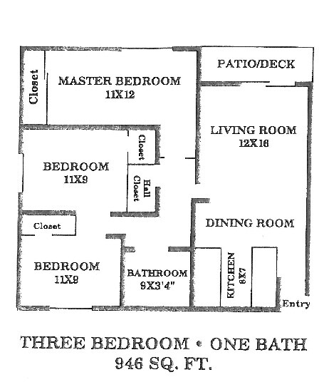 Floorplan - Bonnie Brae Apartments