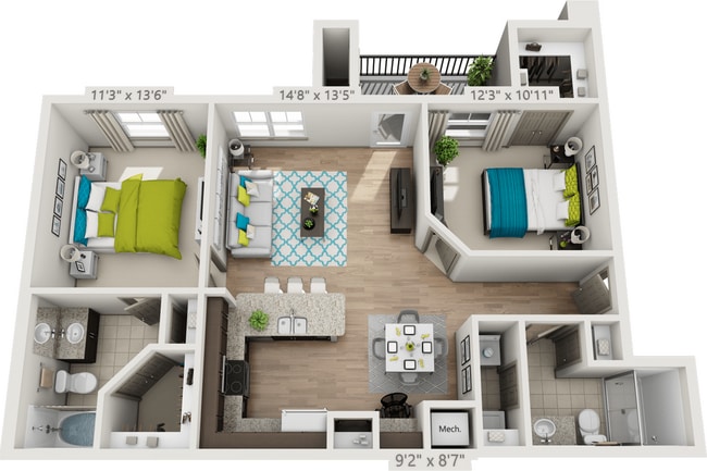 Floorplan - The Oaks at Baywood