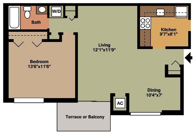 Floorplan - Spring Ridge Apartments