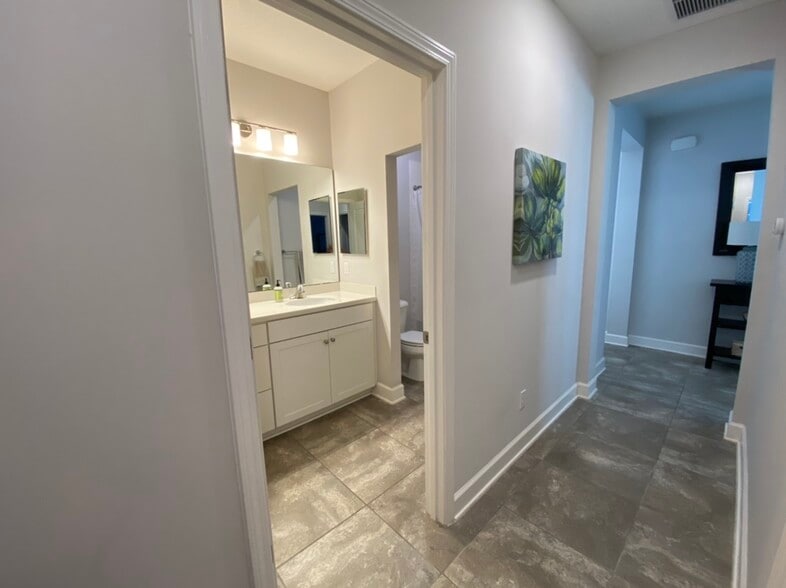 Hallway and bathroom entry - 137 Bison Trl