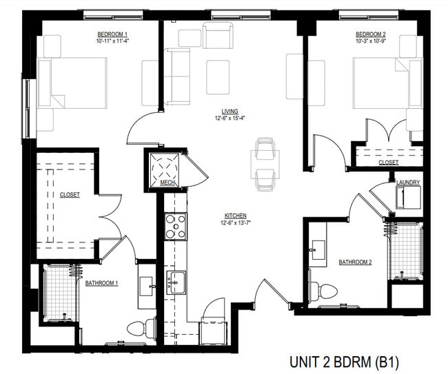 Floorplan - 62+ Steve Protulis Towers East & West
