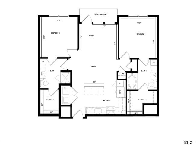 Floorplan - Standard on the River
