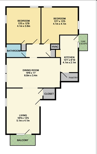 Hemingway Floorplan - Wilmont Apartments